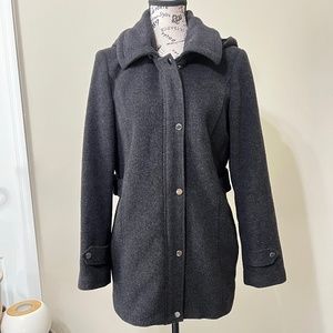 St. John's Bay Wool Cashmere Blend Coat Size Small